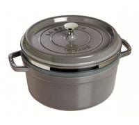 Staub - La Cocotte round with steaming insert 26 cm, graphite grey, 40510-605 / 1133818