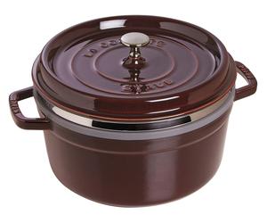 Staub - La Cocotteround with steaming insert 26 cm, grenadine, 40510-600 / 1133887