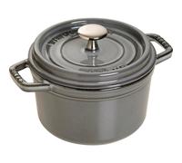 STAUB Mini Round Dutch Oven 0.75-Quart Graphite Grey Stove