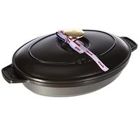 Staub Oval Hot Plate, 23 cm, Matt Black, 1332325