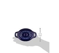 Staub Oval Mini Cocotte Pair Granblue 11cm Set Of Heat Resistant Storage Container Microwave Safe Japanese Ceramic Cocotte Oval "ceramic 2"