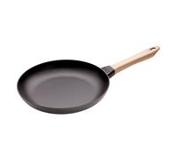 Staub Pans 28 cm Cast iron Frying pan with wooden handle black