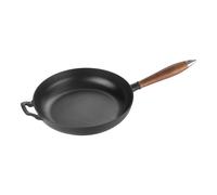 Staub Pans 28 cm Cast iron Frying pan with wooden handle black