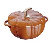 STAUB Pumpkin Cocotte, Cast Iron, Burnt orange, 3.5-qt
