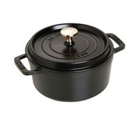 Staub - Round Casserole in Cast Iron 12,6 L, Black - Black