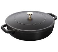 Staub - Sauté Pan with Chistera structure 28 cm, black, 40511-472 / 12612825
