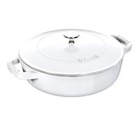 Staub - Sauté Pan with Chistera structure, 28 cm, White Truffel, 40501-486 / 126128107