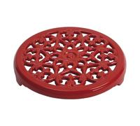Staub Serving 23 cm round Cast iron Trivet cherry