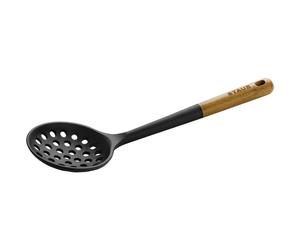 Staub - Skimmer Silicone / Acacia Wood 31 cm - Black