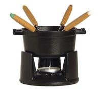 Staub Specialities 10 cm Cast iron Fondue Set black