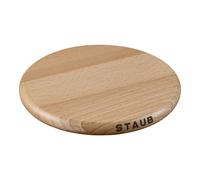 Staub Specialities 16 cm round Beech Trivet magnetic brown