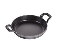STAUB 40509-552-0 Cast Iron Round Roasting Dish, Grey, 16 cm