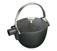 STAUB 1004030 Cast Iron Tea Pot, Black