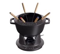 Staub Specialities 20 cm Cast iron Fondue Set black