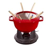 Staub Specialities 20 cm Cast iron Fondue Set cherry