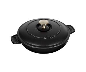 Staub Specialities 20 cm round Cast iron Oven dish with lid black