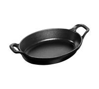 Staub Specialities 28 cm oval Cast iron Oven dish black