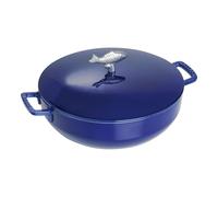 Staub Specialities 28 cm round Cast iron Bouillabaisse pot dark-blue
