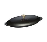 Staub Specialities 31 cm oval Cast iron Oven dish with lid black