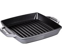 STAUB Square Grill Pan, 23 cm, Graphite Grey