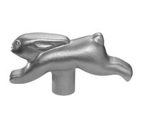 STAUB 40510-661-0 Rabbit Lid Knob, Stainless Steel, Silber, 9 x 6 x 3.2 cm
