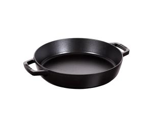 STAUB Staub braiser cast iron 2 handles black Ø26 cm