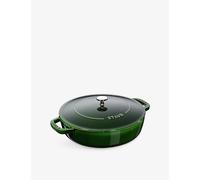 Staub Staub Braiser Cast-Iron Sauté Pan 28cm Basil Green 28cm
