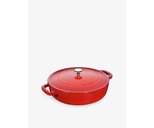 Staub Staub Braiser Cast-Iron Sauté Pan 28cm Cherry 28cm