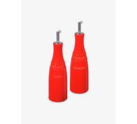 Staub Staub Brand-Embossed Ceramic Oil and Vinegar Cruet Set Cherry 20cm