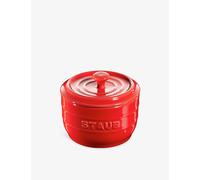 Staub Staub Brand-Embossed Ceramic Salt Crock Cherry