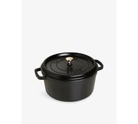 Staub Staub Cocotte Cast-Iron Casserole Dish 26.3cm Black 18cm