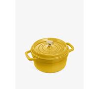 STAUB Enamelled Cast Iron Casserole Dish with Lid, Suitable for All Heat Sources Including Induction, 5 to 7 People, Round, 28 cm, 6.70 L, 7 kg, Lemon