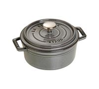 STAUB Staub La Cocotte round cocotte cast iron 0.4 L Graphite gray
