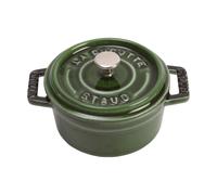STAUB Staub La Cocotte round pot cast iron 0.25 L Basil green