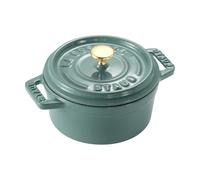 STAUB Staub La Cocotte round pot cast iron 0.25 L Eucalyptus wood