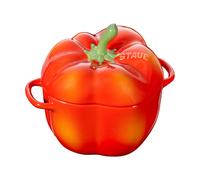 Staub Ceramique 11 cm pepper ceramic Cocotte orange-red