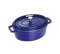 STAUB Staub oval casserole dish. Three layers of enamel 4.2 l dark blue
