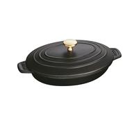 Staub Oval Hot Plate, 23 cm, Matt Black, 1332325