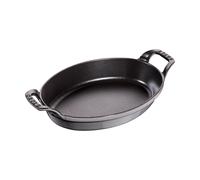 STAUB Staub oval oven dish cast iron 24 cm Graphite gray