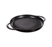 Staub 40511-521-0 Grill Pan, Round, 30 cm, Cast Iron, Black