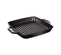 STAUB Cast Iron Double Handle Grill Pan 28 x 28 cm Black