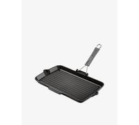 Staub Staub Rectangular Cast-Iron Grill Pan With Pouring Spout 34cm Black