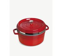Staub - La Cocotte round with steaming insert 26 cm, cherry red, 40510-601 / 1133806