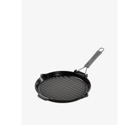 Staub Staub Round Cast-Iron Grill Pan With Pouring Spout 28cm Black