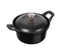 STAUB Vintage La Coquette casserole dish round 0.5 L Black