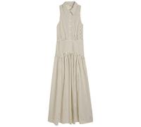 Staud Romy Striped Stretch-cotton Poplin Maxi Shirt Dress - White - 12 (UK16 / XL)