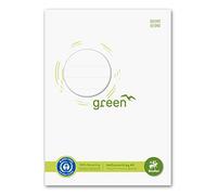 Staufen Staufen Green 794004500 Notebook Cover with Labelling Field DIN A5 150 g/m² Recycled Paper Perfect Protection for School Notebooks Colour White Pack of 10