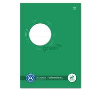 Staufen Ursus Notebook Cover with Labelling Field, DIN A4, 150 g/m² Recycled Paper, Protection for School Notebooks, Pack of 10, Green