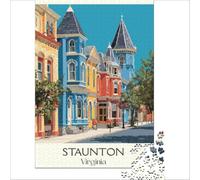 Staunton Virginia Art for Adults 1000 Piece Puzzle | fun activity to enjoy with the family during the spring break at home without needing to go out to enjoy at home38x52cm