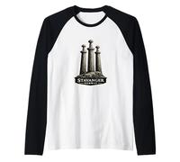 Stavanger Norway Sverd i Fjell Monument Nordic Design Norge Raglan Baseball Tee